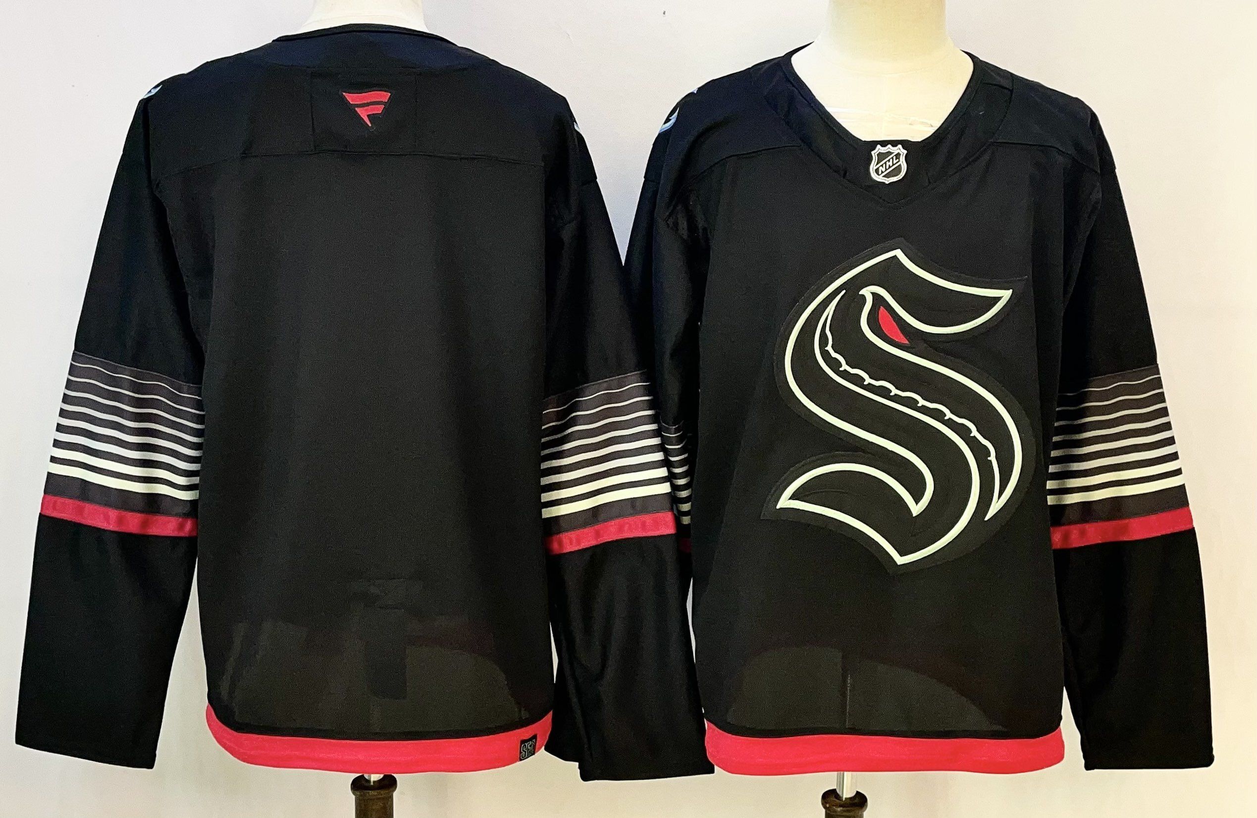 Men Seattle Kraken Blank Black 2026 Adidias NHL Jersey style 001